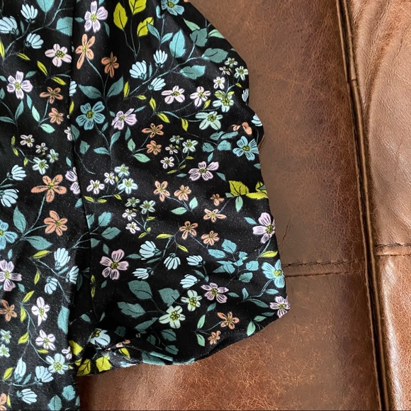 LOFT floral swing dress with puff sleeves - Picture 3 of 5